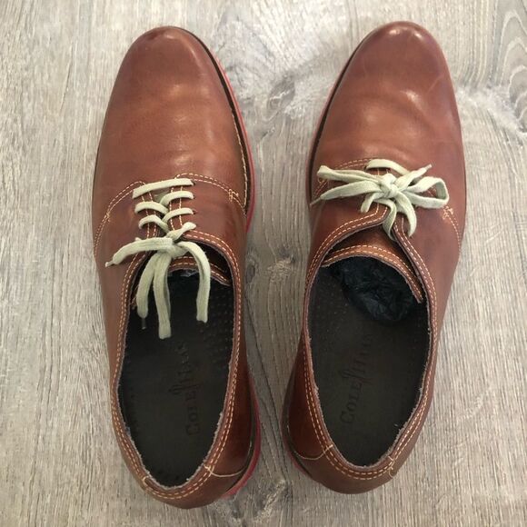 Cole Haan Men's Cap Toe Lace Up Oxford Dress Shoes Brown Size 12M C10644 - Picture 6 of 10
